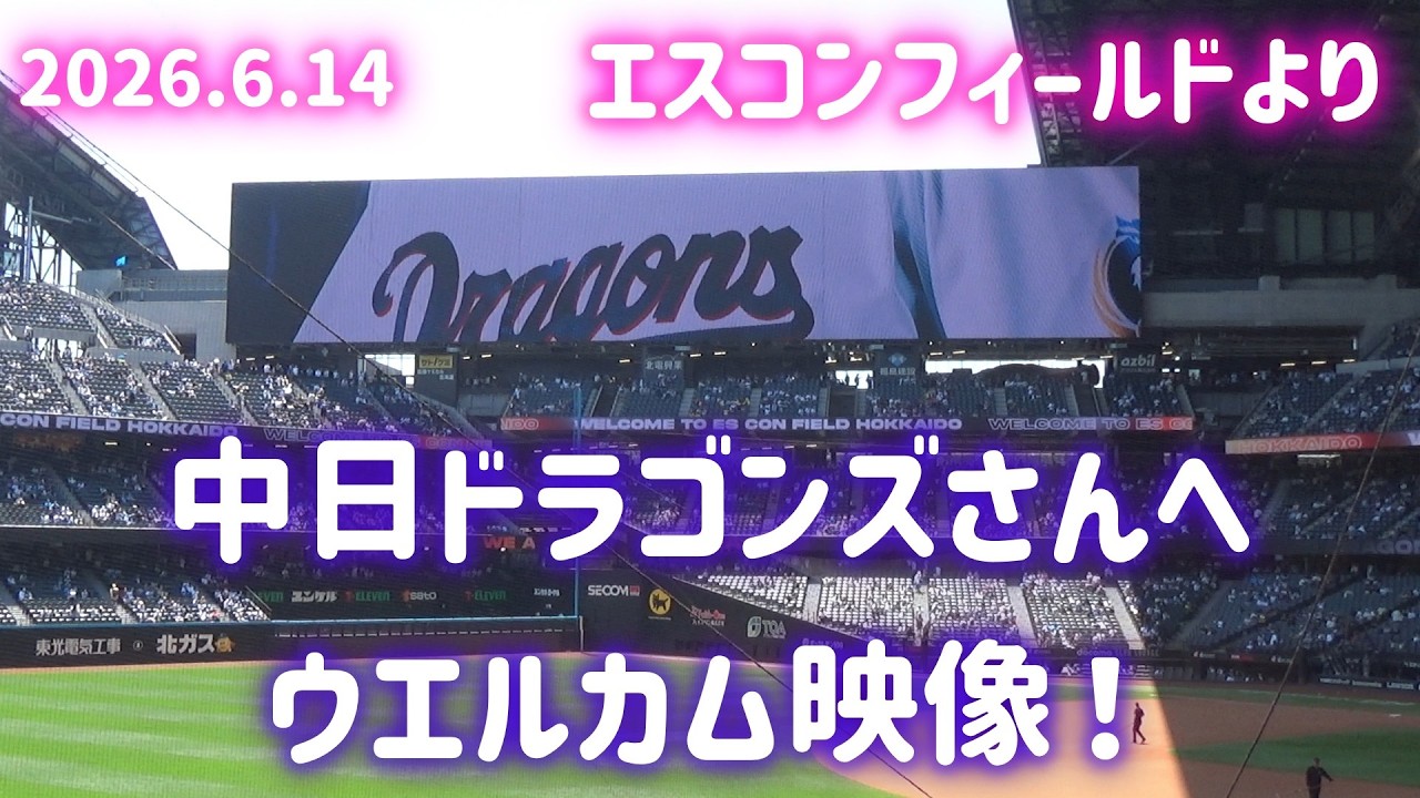 6/14(日) 最前列!! ファイターズ エスコンフィールド チケット 4連番 