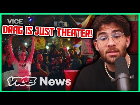 Thumbnail for Anti-Drag Protestors are INSANE | Hasanabi Reacts to VICE News