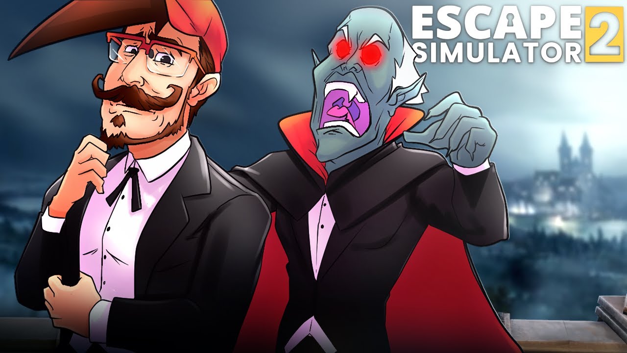 ESCAPING DRACULA'S CASTLE! (ESCAPE SIMULATOR 2 w/ Chilled, Courtilly & Junk)