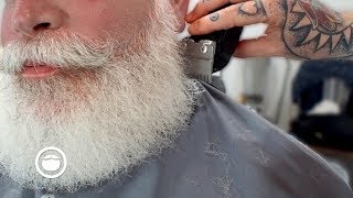 Master Barber Perfects the Shape of an Amazing Beard | Beardbrand Studio