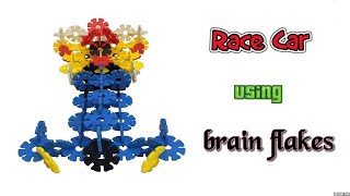 How to Build Race Car using  Brain Flakes | Kids Car Videos for Toddlers