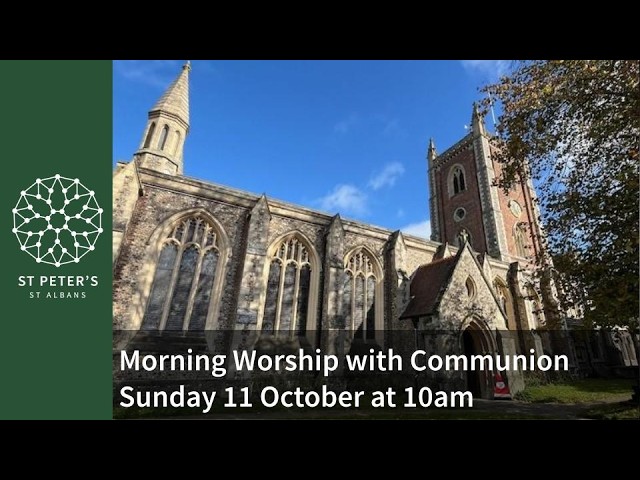 Morning Worship with Communion on Sunday 11 October at 10am.
