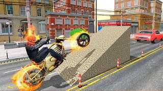 Scary Ghost Ride 3D Bike Racing - Gameplay Android game - superhero rider game screenshot 1