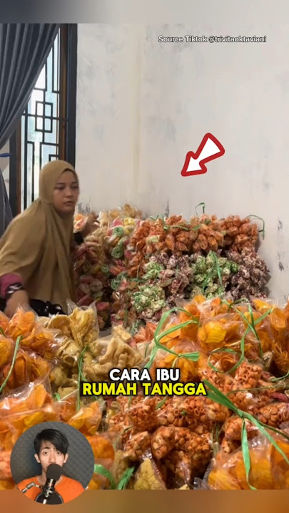 Menghasilkan uang dari rumah dari jualan kerupuk, usaha sampingan ibu rumah tangga #shorts