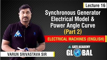 Synchronous Generator Electrical Model & Power Angle Curve Part 2 | Lecture 16 | Electrical Machines