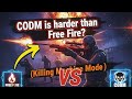 CODM is harder than Free Fire? 😱 (Killing Machine Mode)