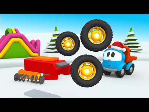 Leo the Truck and Winter Vehicles. Car Cartoons Full Episodes for Kids