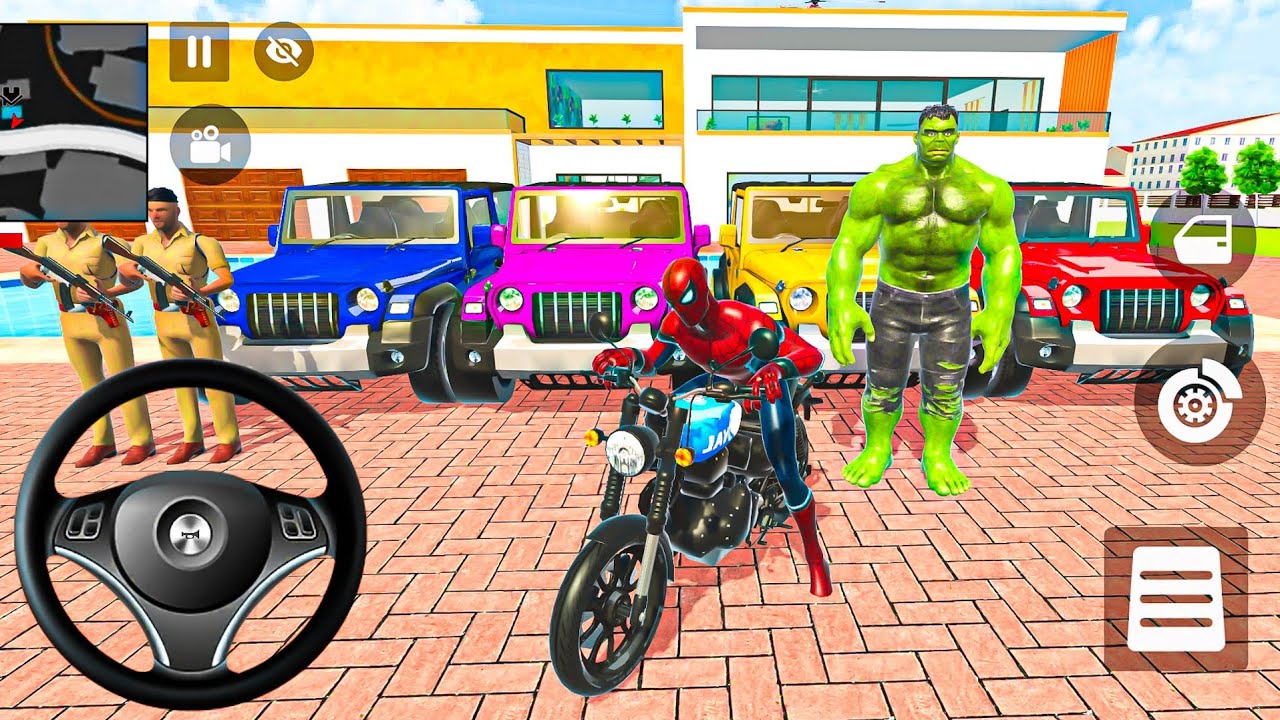 🤑Indian Thift Auto Simulator🤩Indian Showroom Purchase😯Modified Lexriy New Police DumperAnd Bike🥳Game