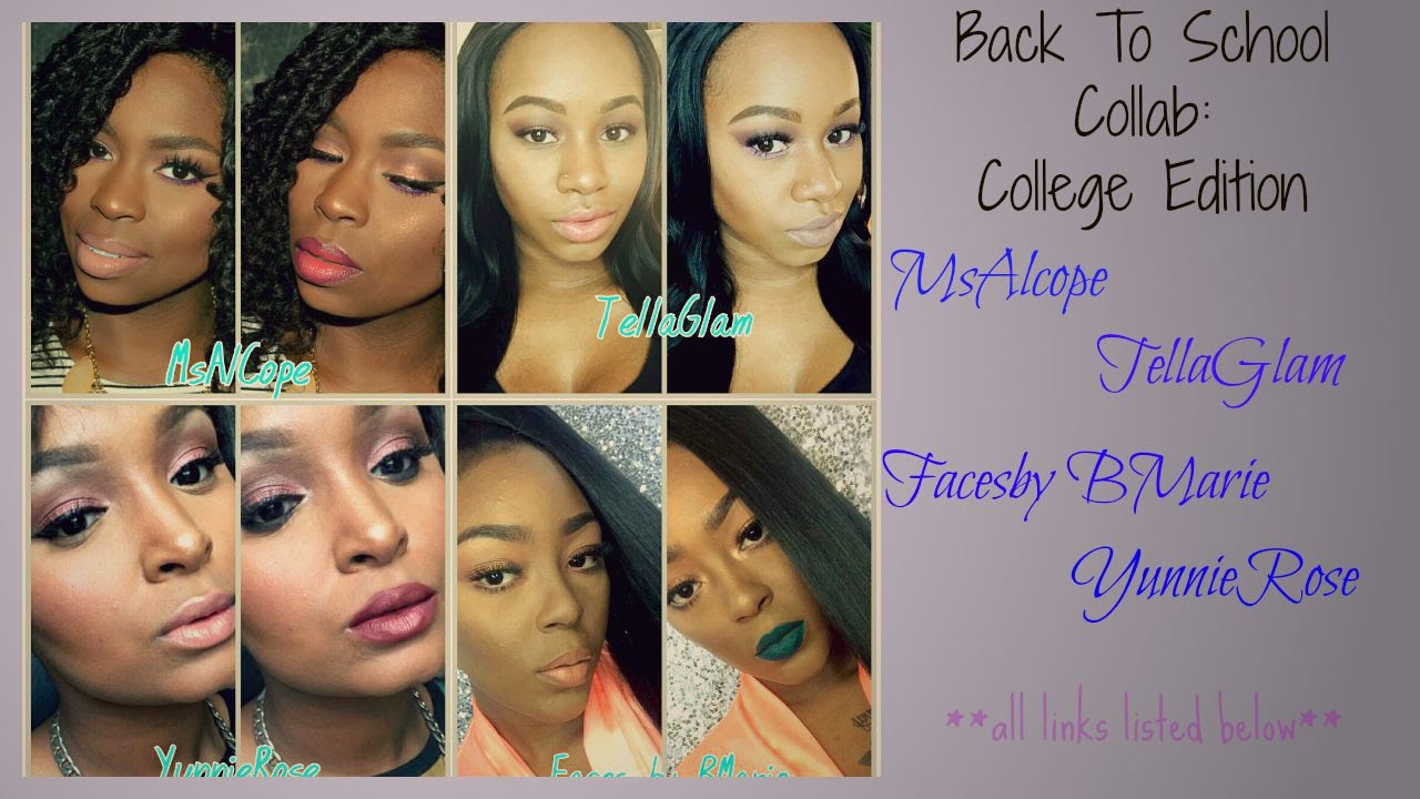 Back To School Makeup Collab: College Edition | feat TellaGlam YunnieRose Facesby Bmarie