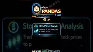 pandas-where pandas is used ?🐼#shortsfeed 🚀 #python #ai #techshorts🔥 #tech#bts#shorts#love🐼