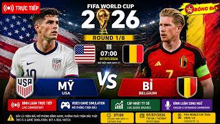 🔴Trực Tiếp: Mỹ vs Bỉ, FIFA World Cup 2026 Round 1/8, Video Game Simulation | B.Luận & Cập Nhật Tỷ Số screenshot 5