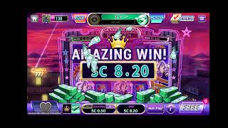 LuckyLand Slots, Neon Valley- Amazing Win! Low Bet!