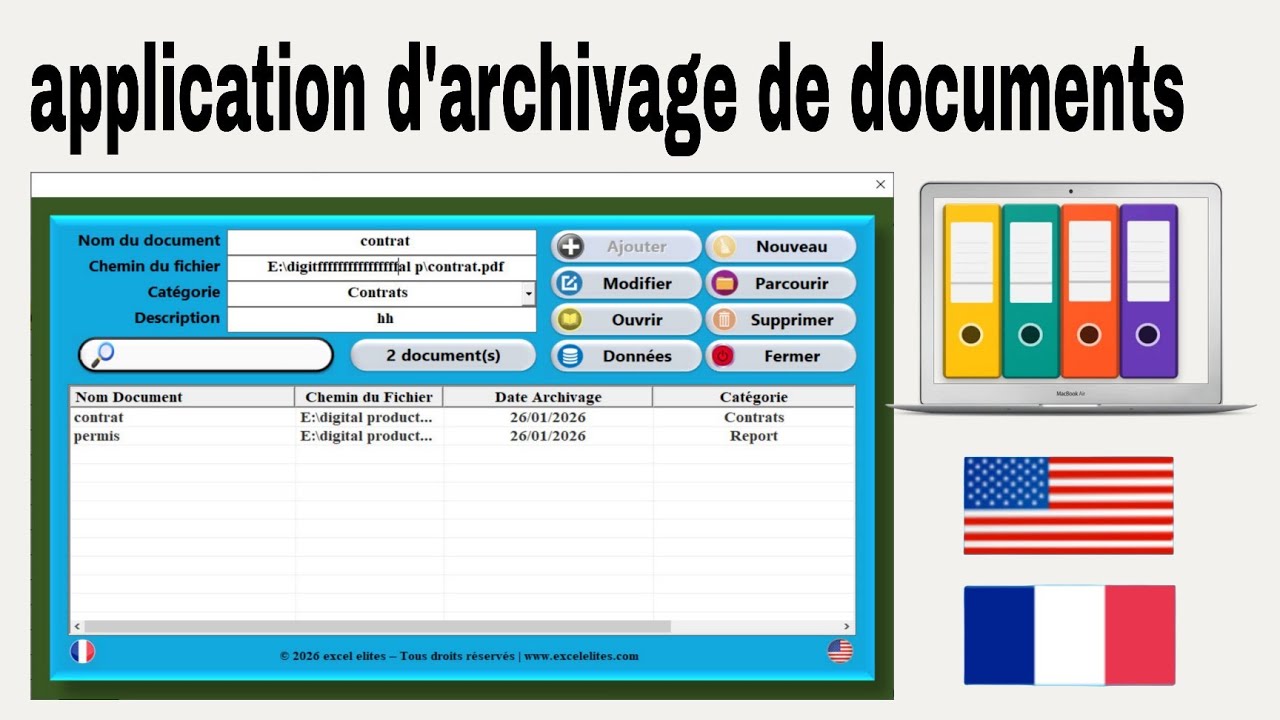 Application d’archivage de documents