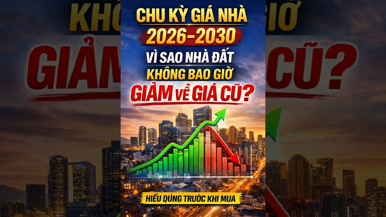Chu Kỳ Giá Nhà 2026–2030: Vì Sao Nhà Đất Không Bao Giờ Giảm Về Giá Cũ? | Hiểu Đúng Trước Khi Mua