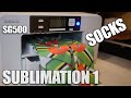 Sublimation 1 Socks from Sawgrass SG500 sublimation printer