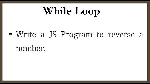 Reverse of a Number using JavaScript