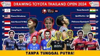 Hasil Drawing Thailand Open 2024. PBSI Tidak Kirim Tunggal Putra I Jadwal Thailand Open 2024
