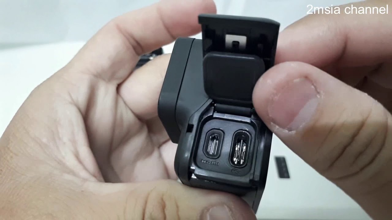 How to open take out side cover door GoPro Hero 7 YouTube