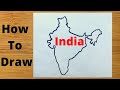 Drawing the map of india