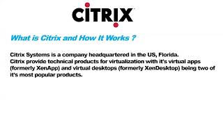 Citrix Live Session. 1 on 1 Training ......TechMTech