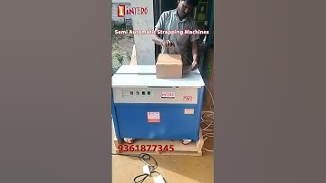 Semi Automatic Strapping Machine in Action | Interopactec