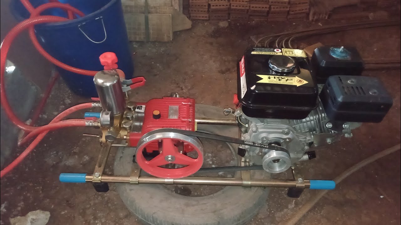 Cara menyalakan mesin penggerak steam cuci motor mobil