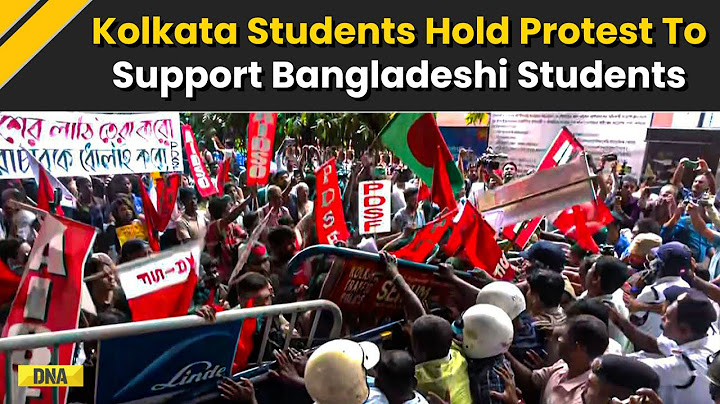 Bangladesh Violence: Student Body Protests In Kolkata Over Bangladesh Protest Against Quota System