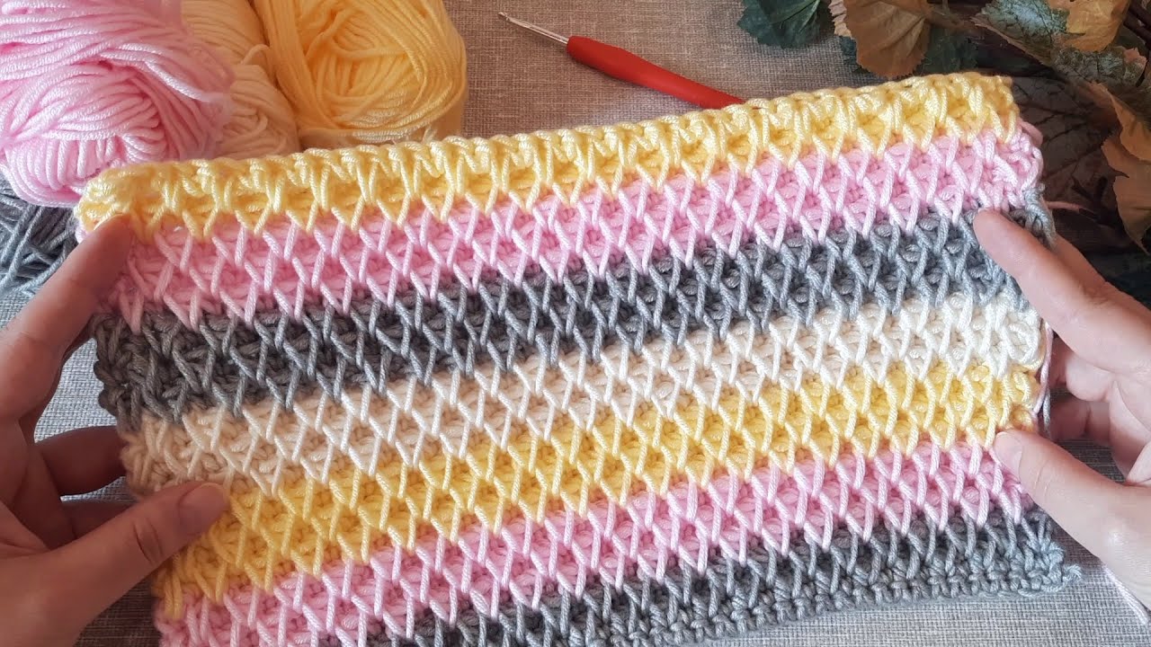 Вяжем плотный узор 