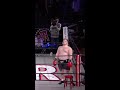 Haymaker dazes fighter into sitting on the ropes instead of the stool