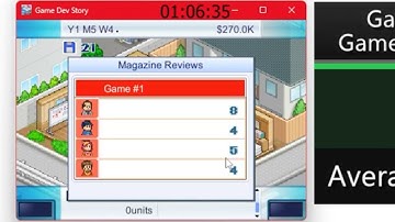 Game Dev Story Speedrun Spliced - New Game% 01:06.35 (theoretical best)