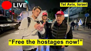 Nick Shirley alleges: IRL live at Free the Hostages Rally in Israel 🇮🇱
