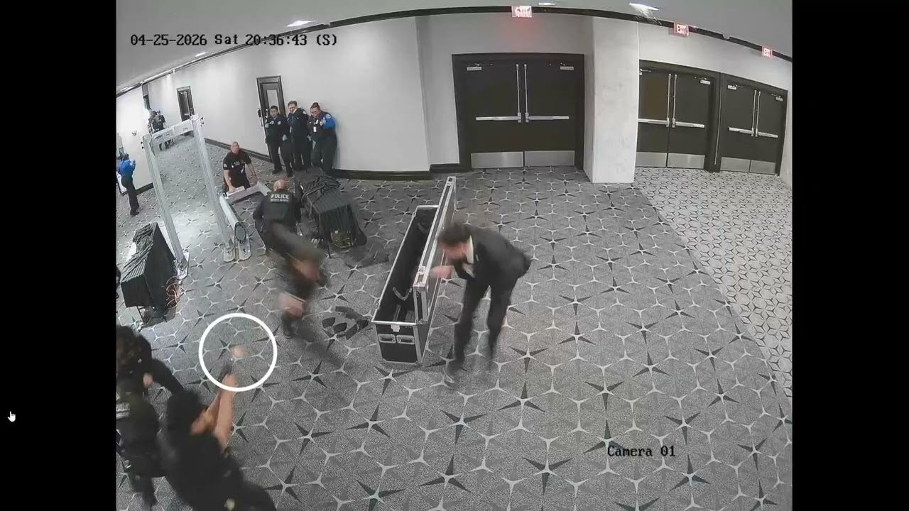 Video released of armed man storming White House correspondents’ dinner