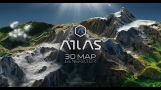 3D Map Generator Atlas 1.4 For PS | 3D map earth element generation plug-in