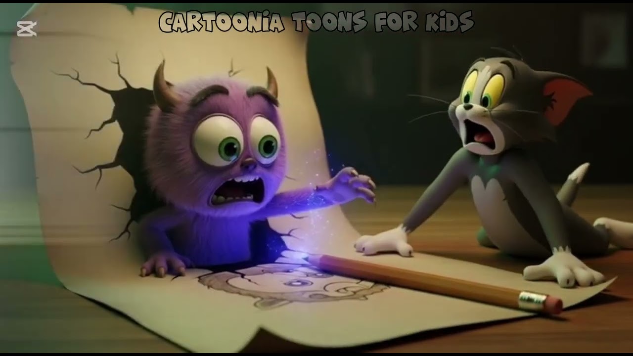 Tom & Jerry Magic Pencil 😱 | Funniest Cartoon Story for Kids