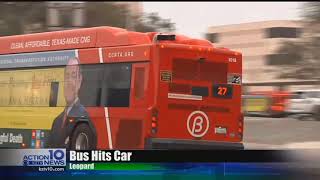 Driver cited after hitting RTA bus with car door