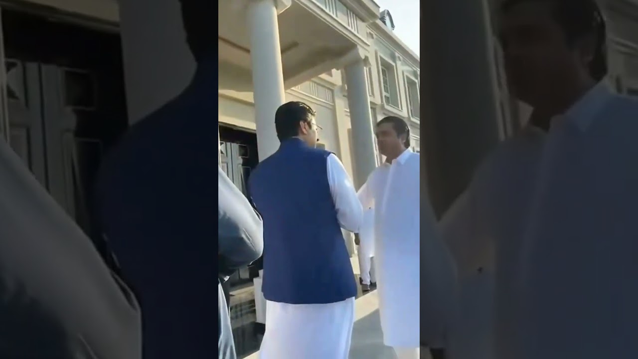 Chaudhry Moonis Elahi with Chaudhry Hussain Elahi 