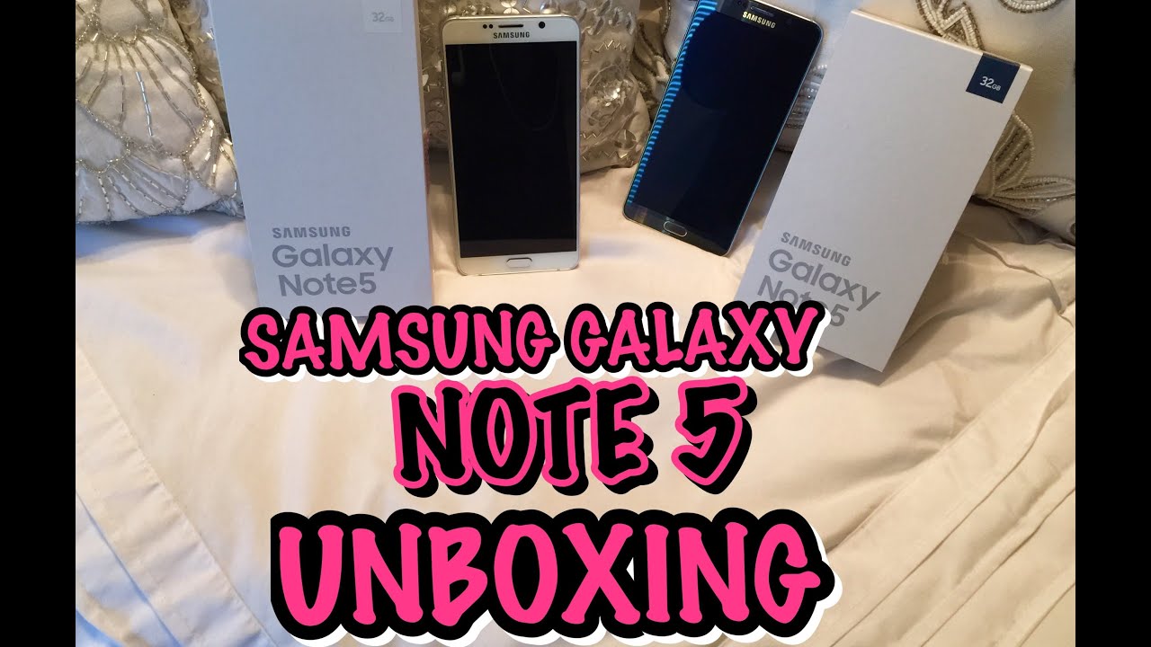 Samsung Galaxy Note 5 Unboxing (WHITE & BLACK)
