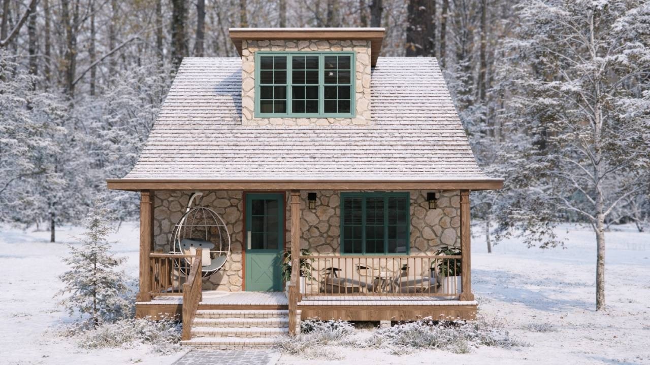 Влюбитесь в прекрасный маленький каменный коттедж: идеи дизайна | Изучение концепции крошечных домов