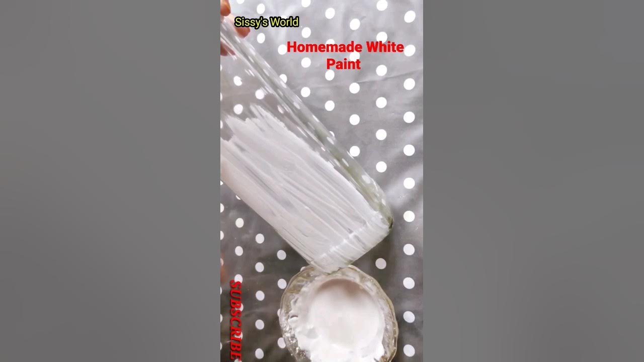 White Acrylic Paint, How to make White Acrylic Paint at Home