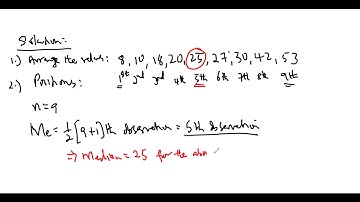 Positional Averages (Median, Quartiles, Percentiles, Deciles)
