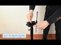 How to install mounting dream height adjustable speaker stands  for md540202
