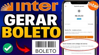 COMO GERAR BOLETO NO BANCO INTER! GERAR BOLETO NO APP INTER PASSO A PASSO