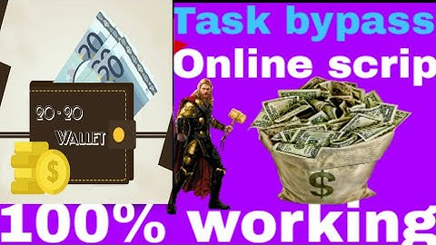 20 20 wallet online script task bypass online earning 😜