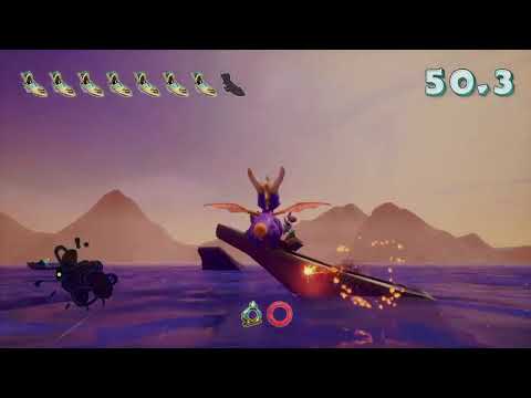 Spyro Reignited Trilogy 100%: Spyro 2: Ripto's Rage! [45] Ocean Speedway - 1:10 Skill Point