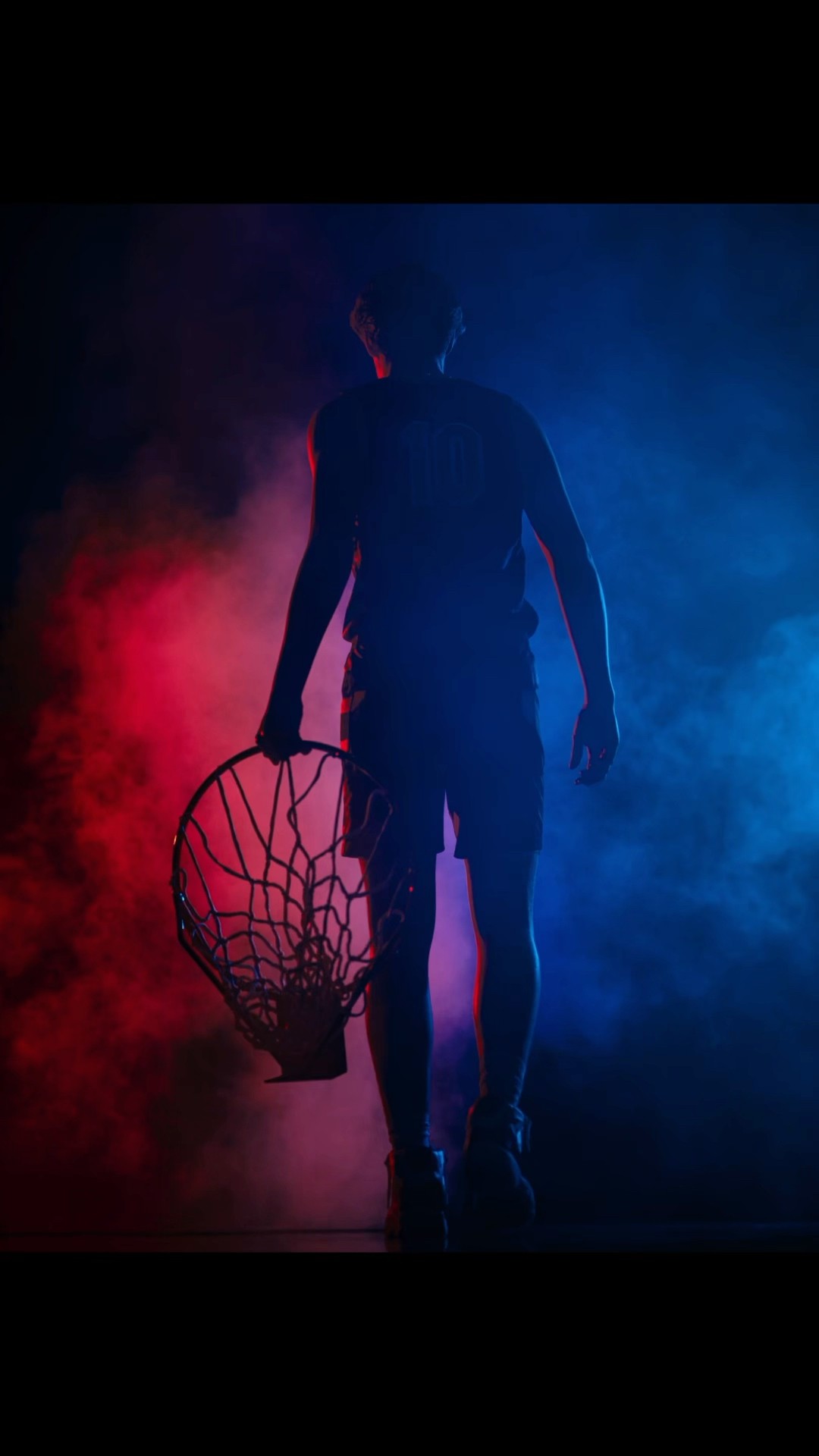 The feels! Walking away photo with the rim! #basketball #sportsphotography