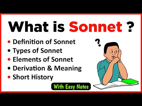 What is Sonnet? | Types of Sonnet | Sonnet in English literature