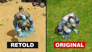 Todas las CRIATURAS MITICAS en Age of Mythology: Retold vs su Original