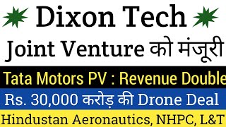 Dixon Technologies🔴Tata Motors Passenger Vehicles🔴Hindustan Aeronautics🔴Larsen And Toubro🔴NHPC Ltd