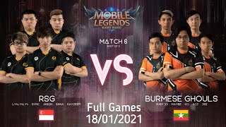 Mobile Legends M2 | RSG Vs Burmese Ghouls | Full Game | #mobilelegends