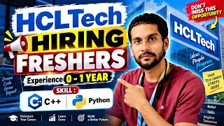 HCL Tech Hiring Freshers | Off-Campus Hiring | Off-Campus Hiring 2026, 2025, 2024, 2023